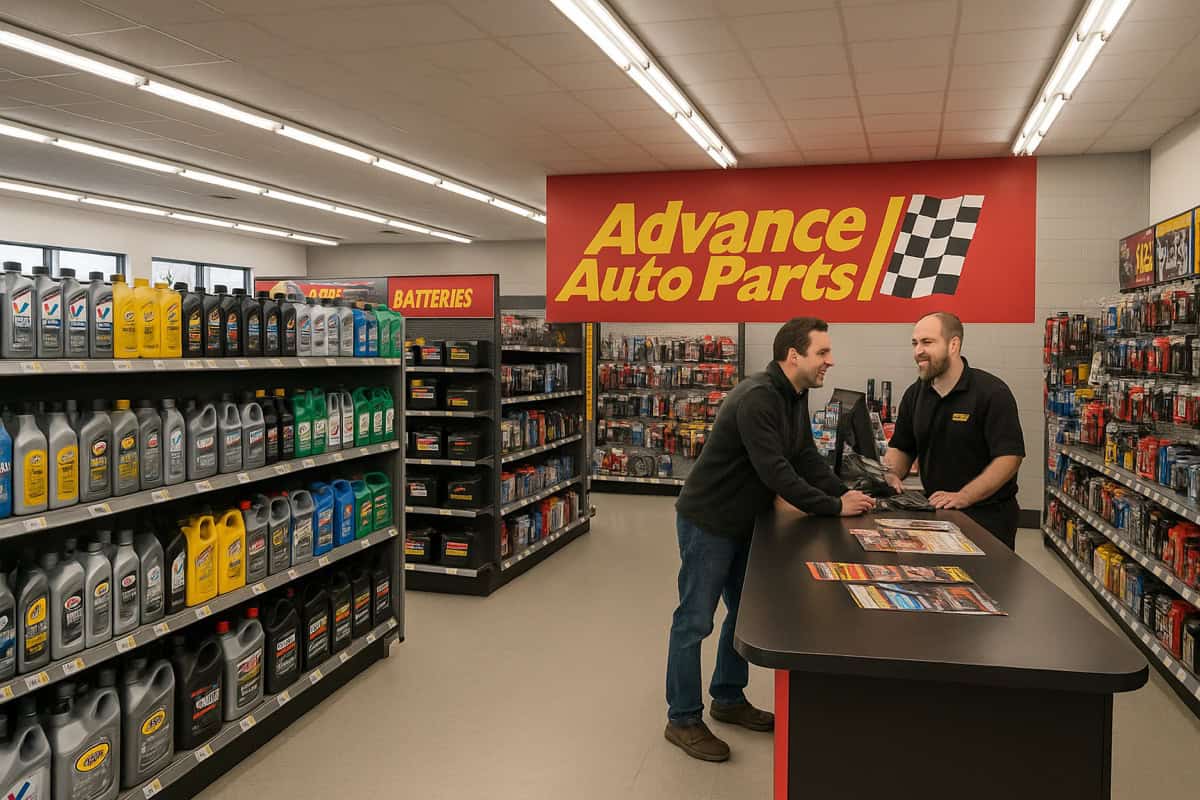 Advance Auto Parts professional installer commercial counter serving mechanics and garages