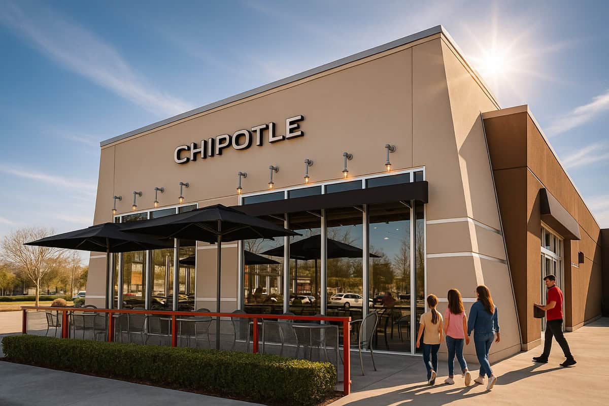 Chipotle NNN property for sale — freestanding Chipotlane restaurant with dedicated mobile order drive-thru pickup lane