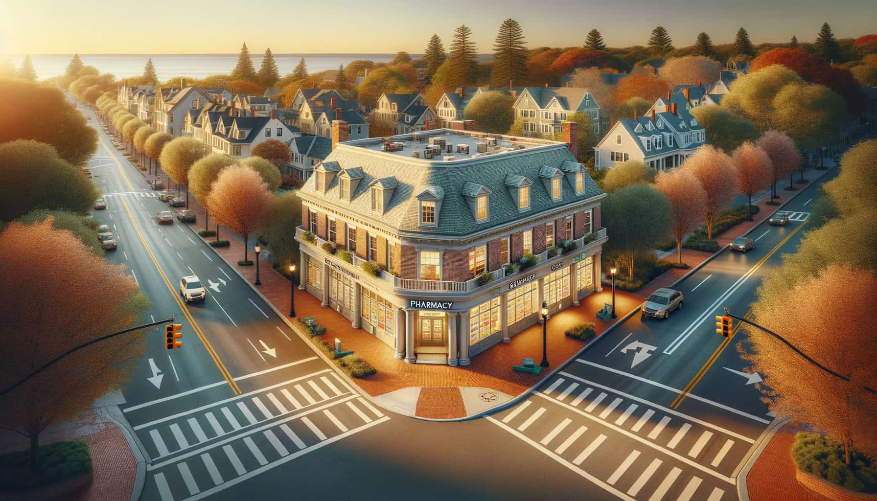 CVS HealthHUB NNN investment property in Newton Massachusetts affluent Boston suburb with corner location and high traffic visibility