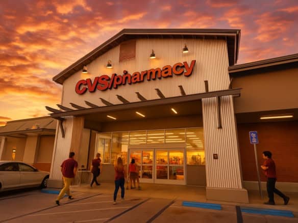 CVS NNN property for sale — freestanding single-tenant pharmacy with drive-thru and corner location visibility