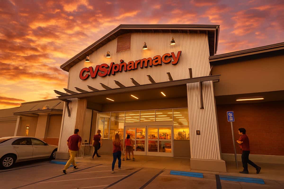 CVS NNN property for sale — freestanding single-tenant pharmacy with drive-thru and corner location visibility